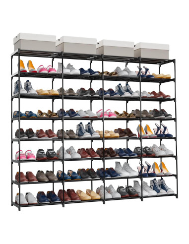 Estante para zapatos SMILHELTD 4 filas 8 niveles 64 pares