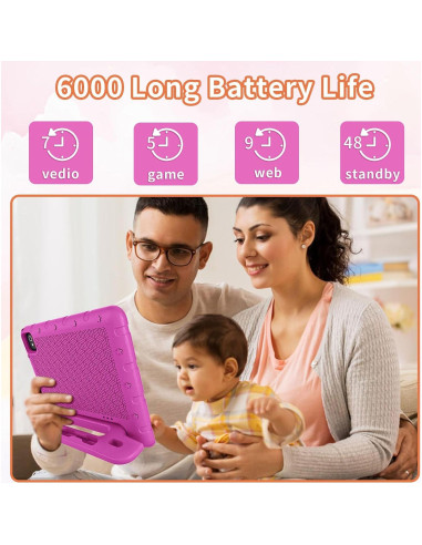 Tableta para Niños EDDBNi 10 Pulgadas 64GB Rosa