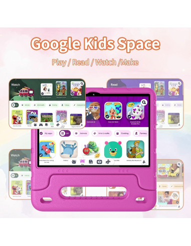 Tableta para Niños EDDBNi 10 Pulgadas 64GB Rosa