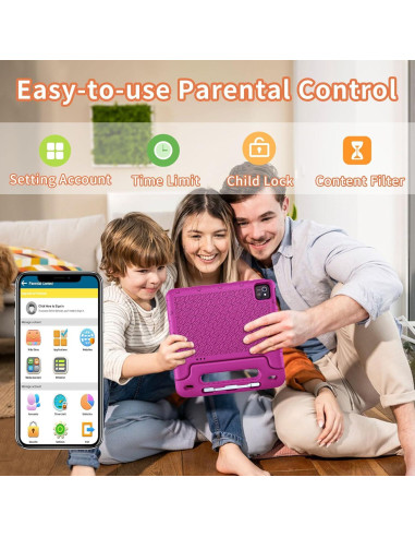 Tableta para Niños EDDBNi 10 Pulgadas 64GB Rosa