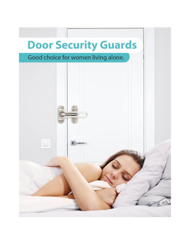 Cerradura de Seguridad CRANACH para Puerta - Aluminio Niquelado
