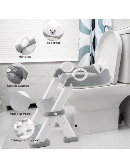 Asiento de Entrenamiento para Baño Fnaumdol Plegable Antideslizante Asiento de Entrenamiento para Baño Fnaumdol Plegable Antideslizante