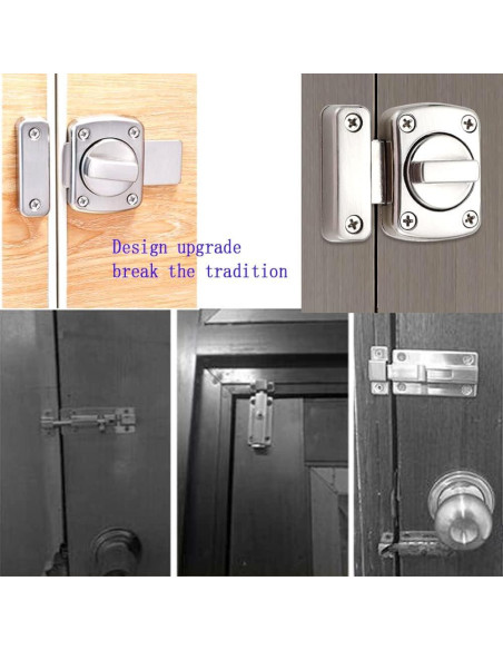 Cerradura de puerta KAFENDA con pestillo rotativo anti-robo Cerradura de puerta KAFENDA con pestillo rotativo anti-robo