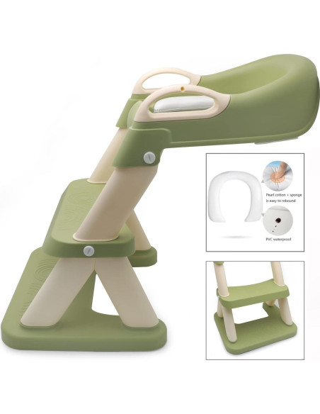 Silla de Entrenamiento para Baño XKMT Verde Ajustable Silla de Entrenamiento para Baño XKMT Verde Ajustable