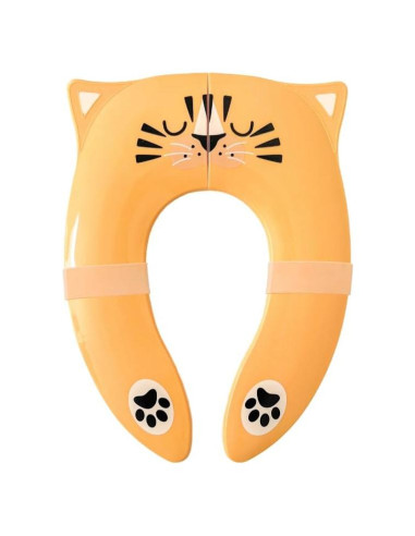 Asiento de inodoro portátil Hippypotamus Tigre Naranja