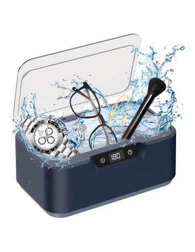 Limpiadora Ultrasónica de Joyas Klivvio 400ml 48kHz Digital