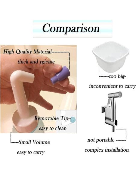 Limpiador de Higiene Personal Portátil Botella Bidet 450 ml Limpiador de Higiene Personal Portátil Botella Bidet 450 ml
