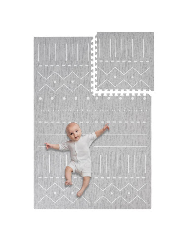 Alfombra de Juego Toddlekind 1,22 x 1,83 m Gris No Tóxica