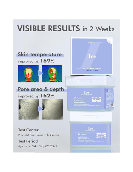 Almohadillas Tonificantes Frías DERMAL - 120 Unidades con Aloe Vera Almohadillas Tonificantes Frías DERMAL - 120 Unidades con Aloe Vera