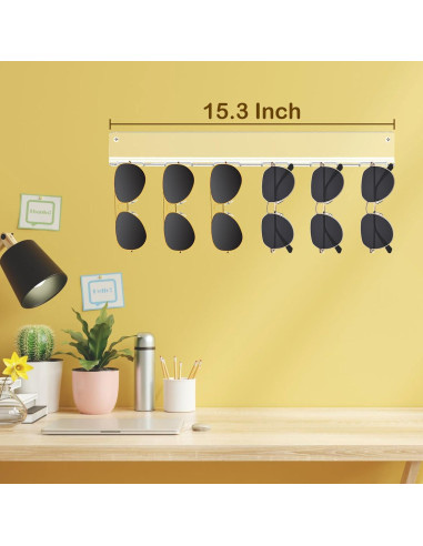 Organizador de Gafas de Sol Bigfety, Estante Pared Acrílico 3 Pzas