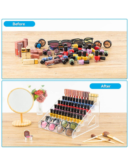Organizador de Esmalte de Uñas Acrílico 7 Capas Pero Pero Organizador de Esmalte de Uñas Acrílico 7 Capas Pero Pero