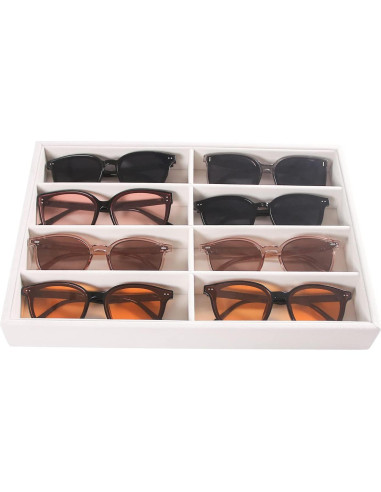 Organizador de Gafas Beige Pangkeep 8 Compartimentos