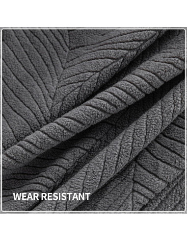 Funda de Sofá Seccional QIANMEW Gris Oscuro Lavable 1PC