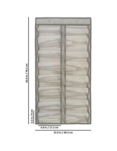 Organizador Colgante de Gafas ANIZER 32 Compartimentos Gris