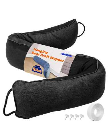 Tope de Puerta Holikme 91 cm Negro, Bloqueador de Corrientes
