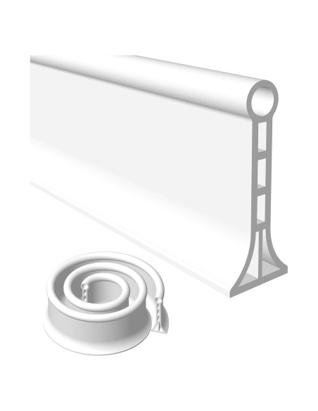 Dam de Ducha SAIKOOWA 99 cm Silicona Blanco Antisalpicaduras Dam de Ducha SAIKOOWA 99 cm Silicona Blanco Antisalpicaduras