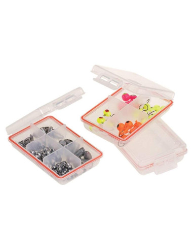 Cajas Impermeables Pequeñas Plano 3 Compartimentos Transparente