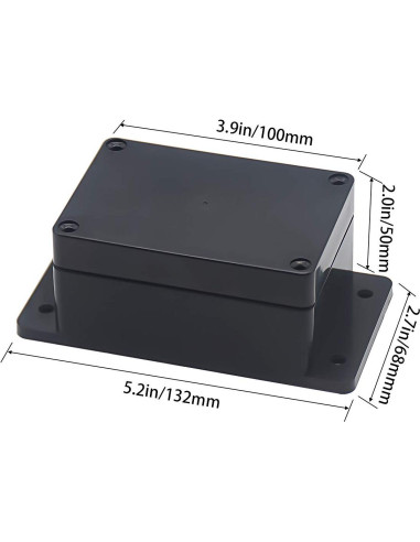 Caja de Conexiones Zulkit IP65 Plástico ABS 100x68x50mm Paquete 2