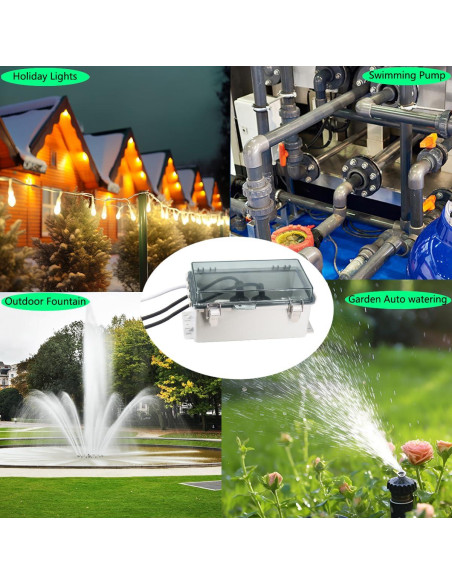 Caja Eléctrica Exterior Impermeable IP55 LuSumtly 22.6x12.4cm Caja Eléctrica Exterior Impermeable IP55 LuSumtly 22.6x12.4cm