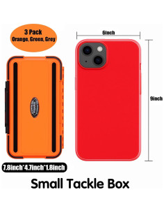 Caja de Pesca Impermeable SHANDERBAR 3 Paquetes 19 Divisores 2