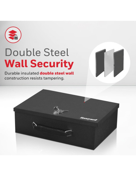 Caja Fuerte Pequeña Honeywell 6104 Resistente al Fuego Caja Fuerte Pequeña Honeywell 6104 Resistente al Fuego