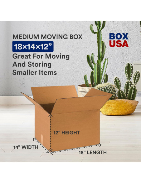 Cajas de Mudanza Medianas BOX USA 10-Pack 45x36x30 cm Cajas de Mudanza Medianas BOX USA 10-Pack 45x36x30 cm