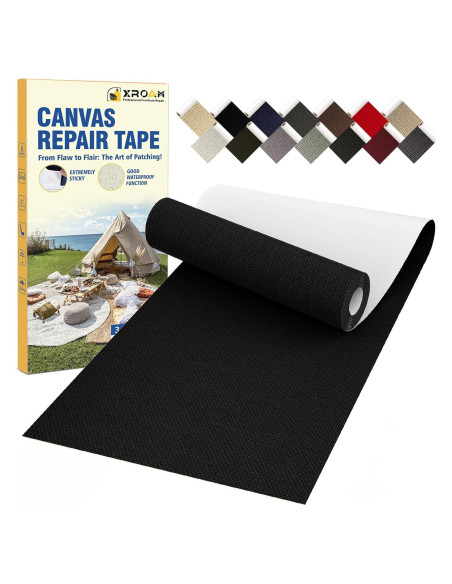Cinta de Reparación de Lona Xroam 8,13 x 160 cm Negra Cinta de Reparación de Lona Xroam 8,13 x 160 cm Negra