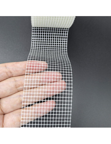 Cinta de Reparación Drywall Fibra Vidrio Autoadhesiva 5,08 cm x 30,48 m