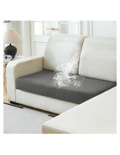 Funda de sofá impermeable NAISI para loveseat gris