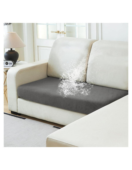 Funda de sofá impermeable NAISI para loveseat gris Funda de sofá impermeable NAISI para loveseat gris