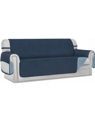 Funda de Sofá Deeky Grande Azul Oscuro/Azul Claro Resistente