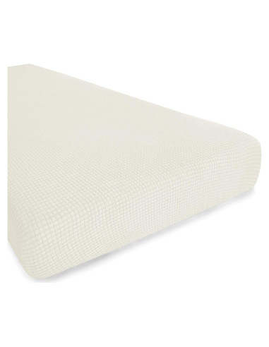 Funda de Cojín de Sofá Hokway Elástica Mediana Blanco Crema
