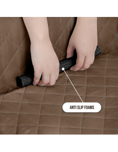 Funda de Sofá Reversible Utopia Bedding 3.5 Plazas Marrón/Beige 2