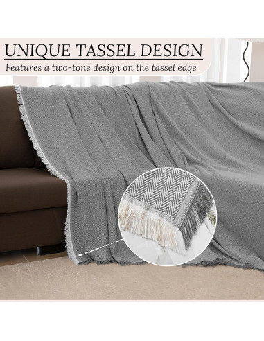 Cubierta de Sofá Seccional HDCAXKJ Gris 91x276 cm Antideslizante