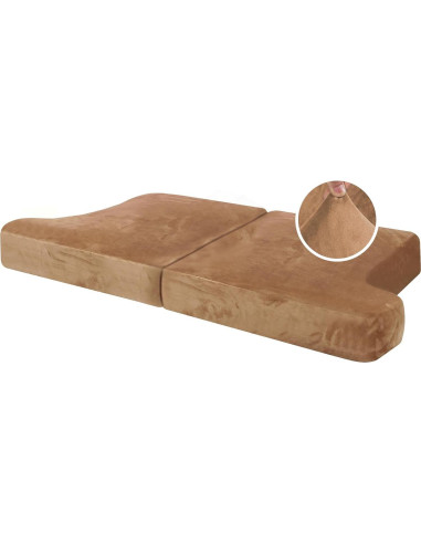 H.VERSAILTEX Fundas de Sofá Terciopelo 2 Piezas Camel