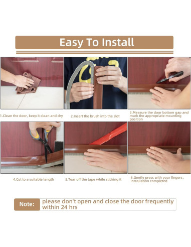 Barrera de Puerta de Goma KNEELISA 99 cm Aislamiento Acústico