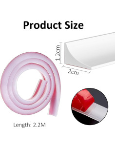 Barrera de Agua Silicona 220 cm Terpollay123 Ducha Cocina 2