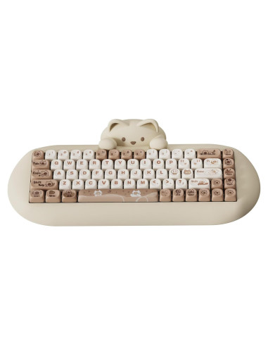 Teclado Mecánico Inalámbrico YUNZII C68, 65% RGB, Ergonómico