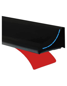 Tira de agua impermeable Farady 39 cm negra para ducha