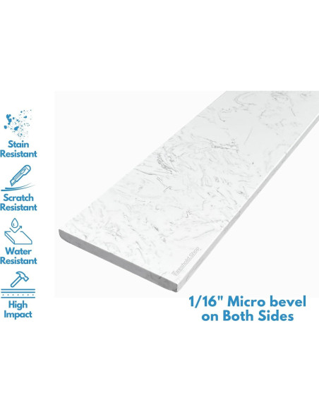 Umbral de Mármol Ingenierizado Statuario 152x13 cm