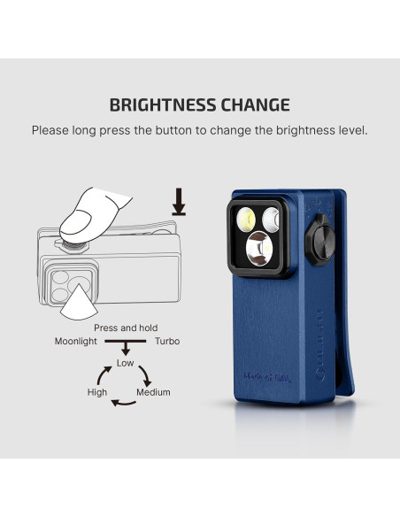 Linterna EDC OLIGHT Oclip Ultra 530 Lúmenes Recargable Linterna EDC OLIGHT Oclip Ultra 530 Lúmenes Recargable