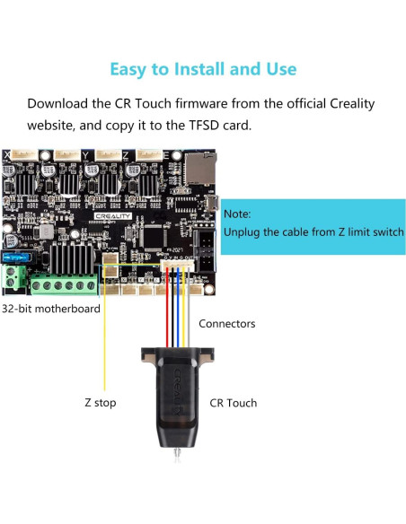 Kit Sensor Nivelación Automática Creality CR Touch 3D Kit Sensor Nivelación Automática Creality CR Touch 3D