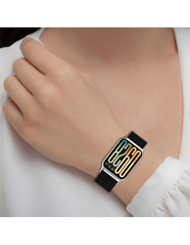 FitTurn Correa de Nylon Elástico para Xiaomi Mi Band 9 Pro