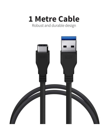 Cable USB 3.0 a Type-C Big-E 1m 18W para Xiaomi Redmi Note 9 Pro