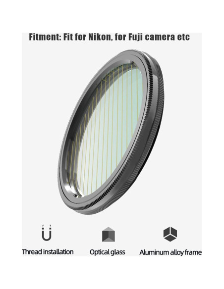 Filtro de lente Gaeirt 46mm efecto especial dorado Filtro de lente Gaeirt 46mm efecto especial dorado