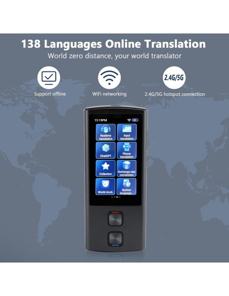 Traductor de Idiomas Gugxiom AI, 138 Idiomas, Offline Traductor de Idiomas Gugxiom AI, 138 Idiomas, Offline