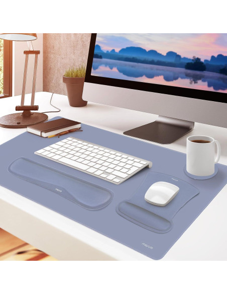 Conjunto Alfombrilla Teclado y Ratón Mosiso Ergonomico Gris Conjunto Alfombrilla Teclado y Ratón Mosiso Ergonomico Gris