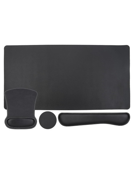 Conjunto Alfombrilla Teclado y Ratón MOSISO Negro Ergonómico Conjunto Alfombrilla Teclado y Ratón MOSISO Negro Ergonómico