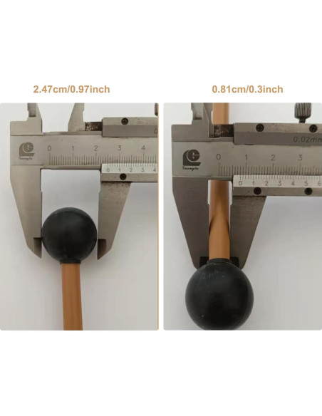 Mallets de Percusión de Goma 2 Pcs LAN-MC 20,32 cm Mallets de Percusión de Goma 2 Pcs LAN-MC 20,32 cm