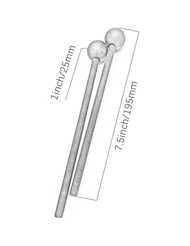 Par de Mallets de Goma TUOREN 19 cm para Xilófono